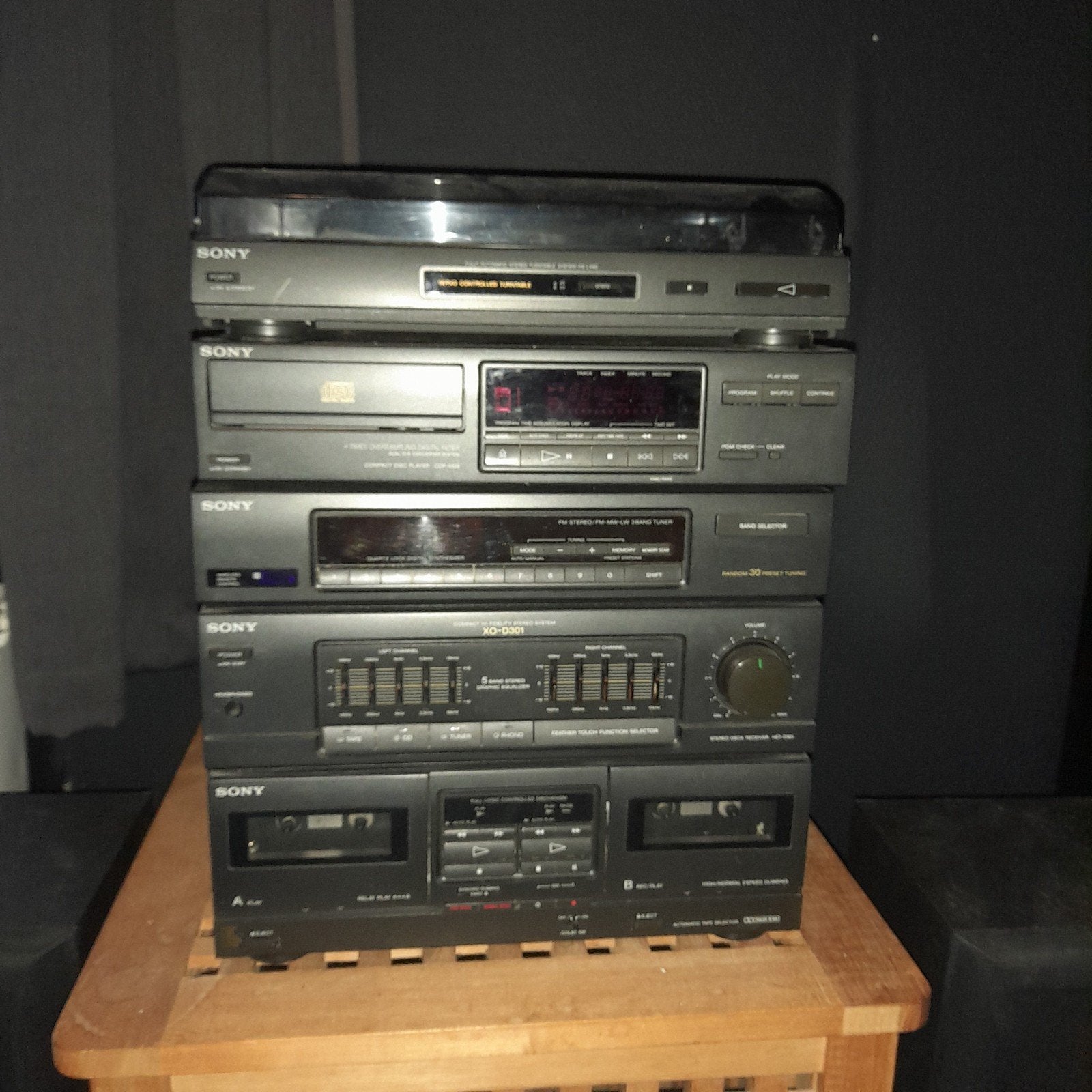 Complete Vintage Sony HiFi Set met Platenspeler & Speakers (, Gebruikt, Cassettedeck, Sony, Losse componenten