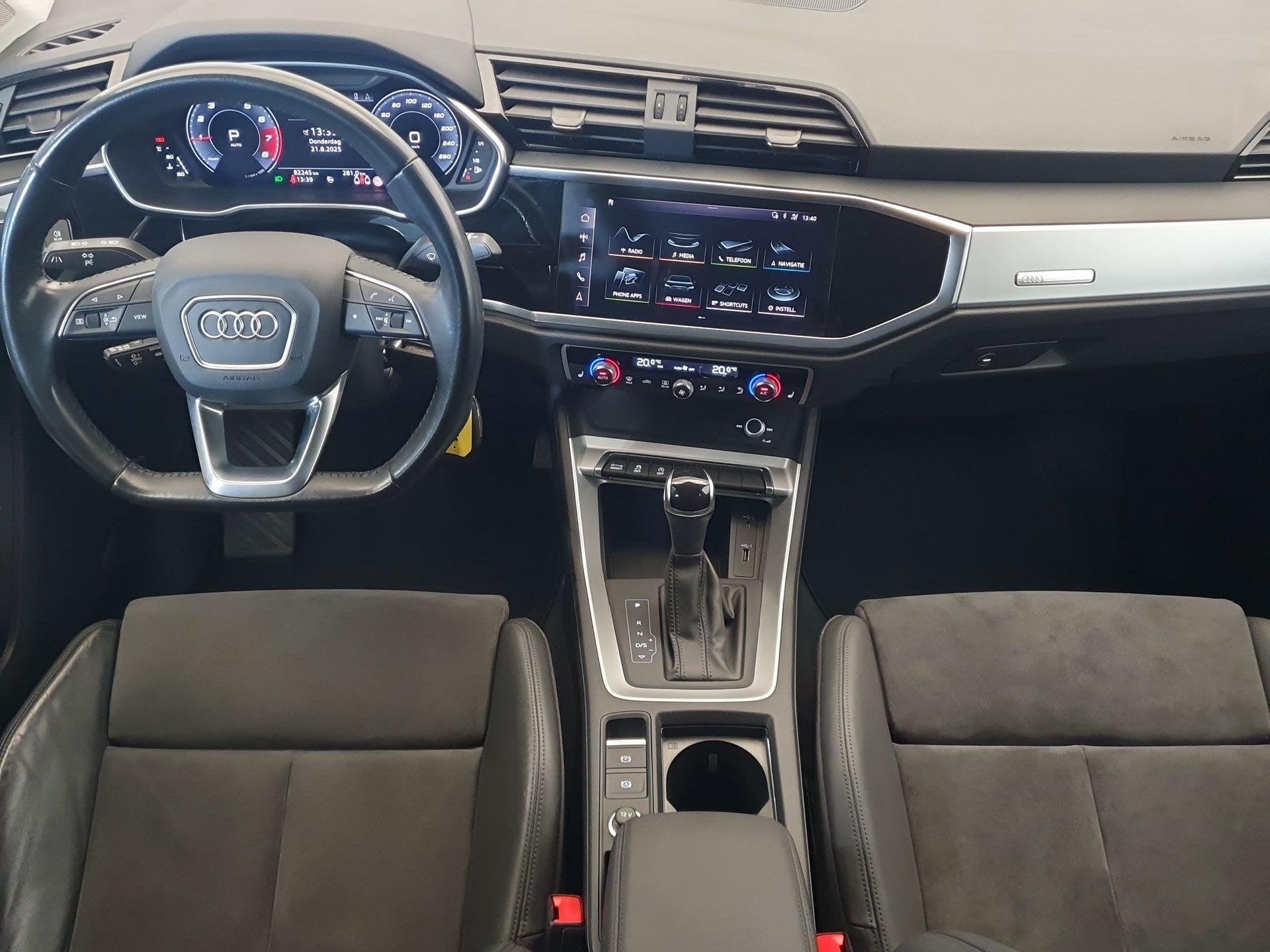 Audi Q3 Sportback 35 TFSI S-Line Alcantara/leder, Virtual co, Auto's, 12 maanden, 4 cilinders, 1505 kg, Zwart