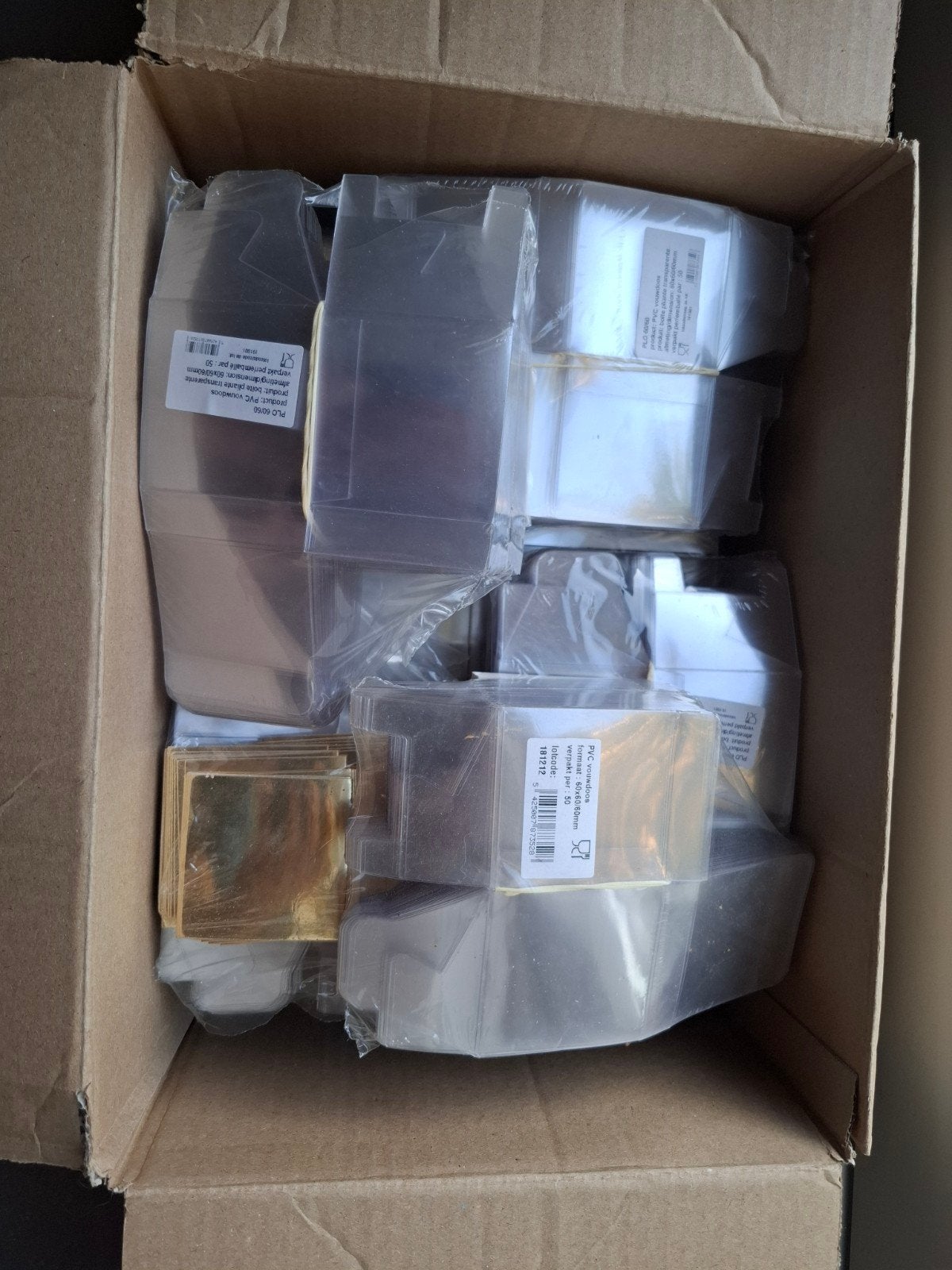 PVC vouwdoos 60x60x60mm 250 stuks, Overige thema's, Nieuw, Ophalen of Verzenden, Kunststof