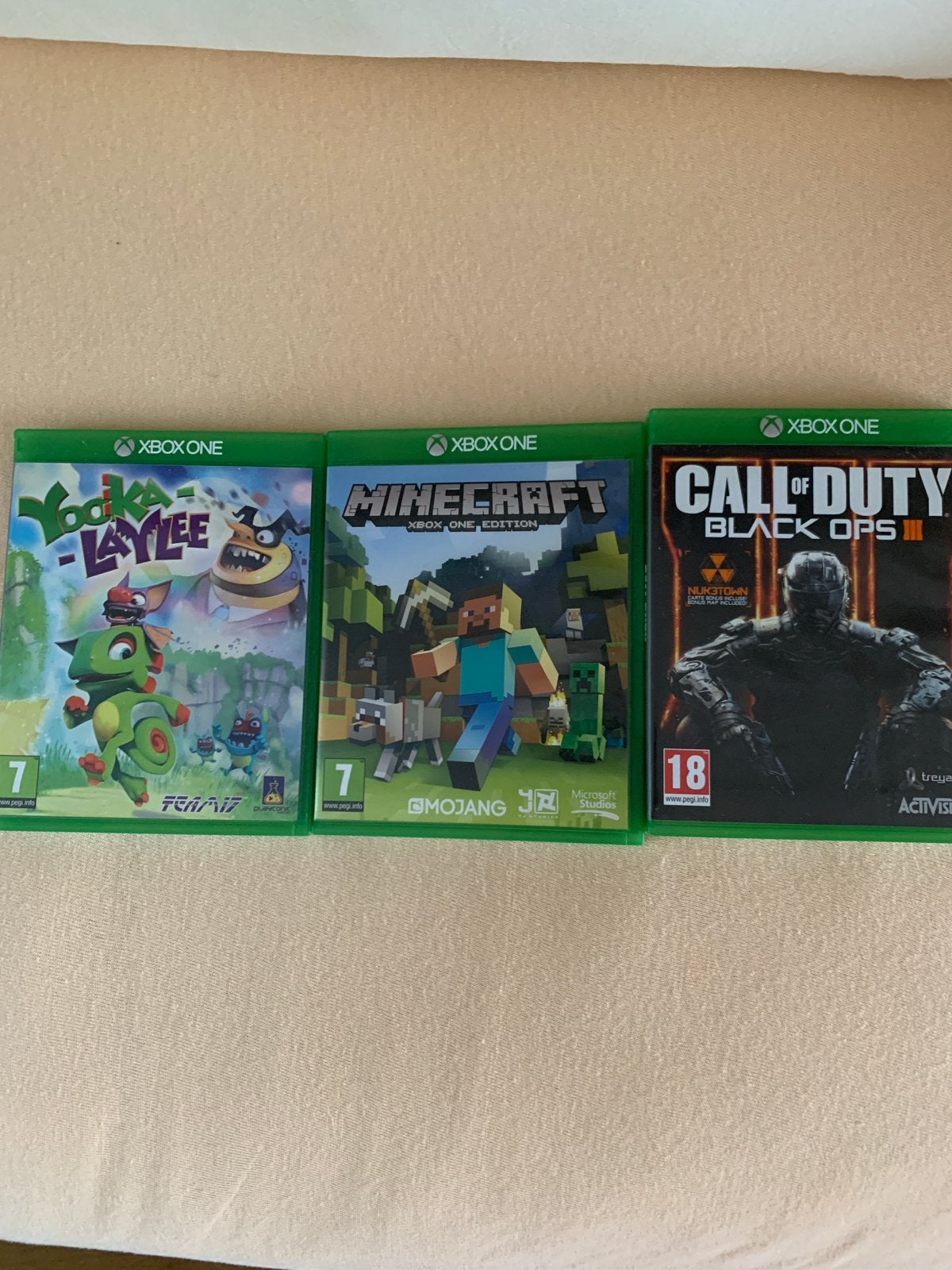 Xbox One games: Yooka-Laylee, Minecraft, Call of Duty Black, Avontuur en Actie, Gebruikt, Vanaf 18 jaar, Verzenden