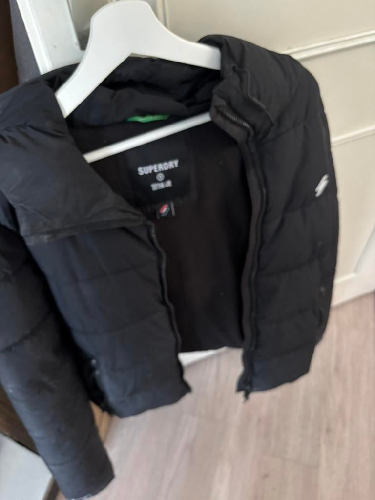 Superdry jas kleur zwart, Ophalen of Verzenden, Zo goed als nieuw, Zwart
