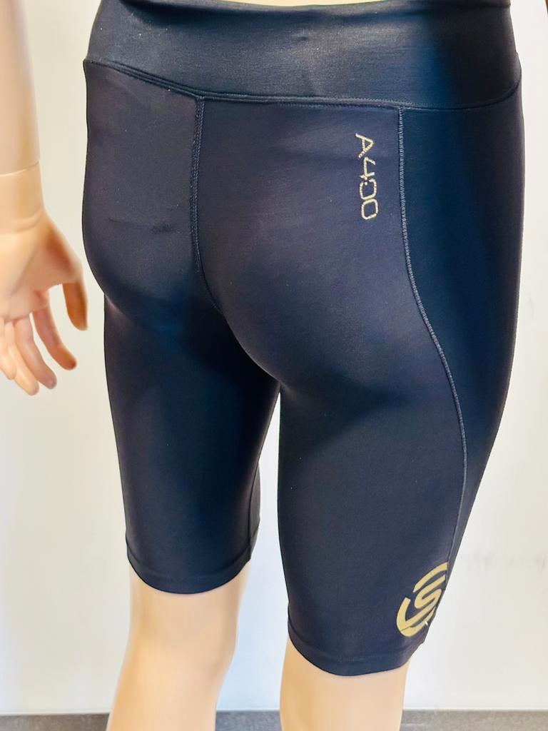 Sportkleding tight hardloopbroek Skins maat M lycra fetish, Maat 48/50 (M), Zwart, Ophalen of Verzenden, Zo goed als nieuw