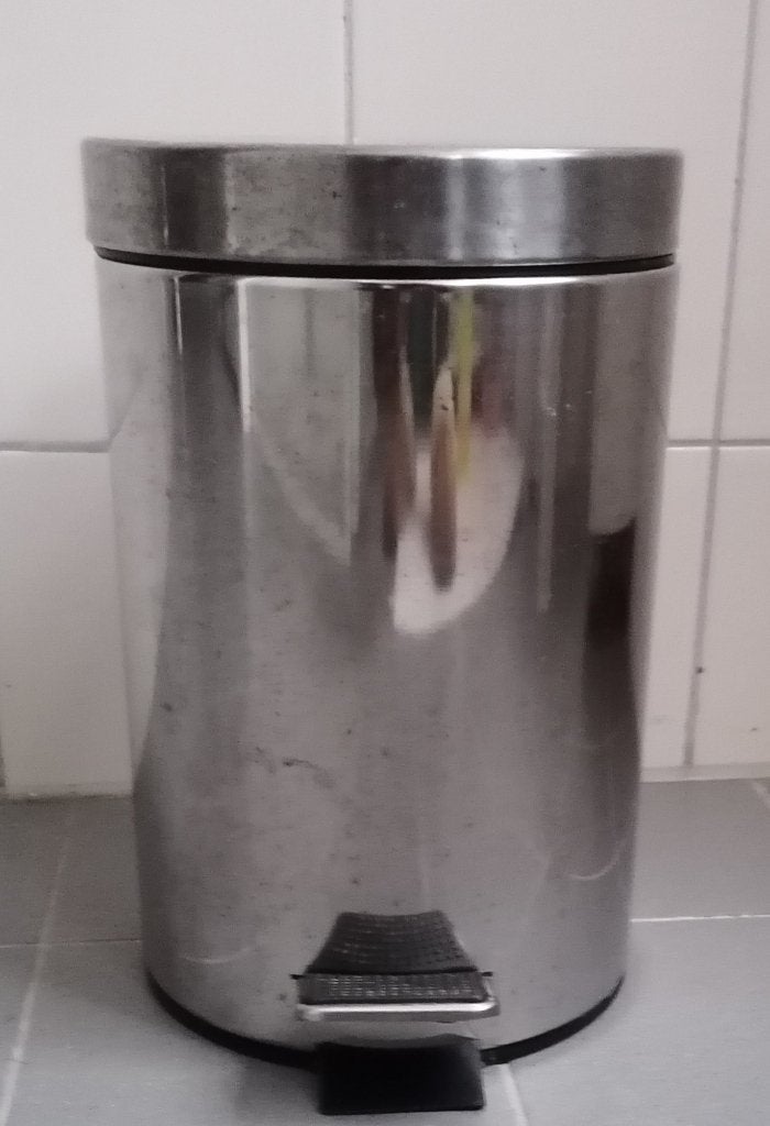 Pedaalemmer Rvs gebruikt € 4,00, Gebruikt, Met pedaal, Ophalen of Verzenden, Minder dan 10 liter