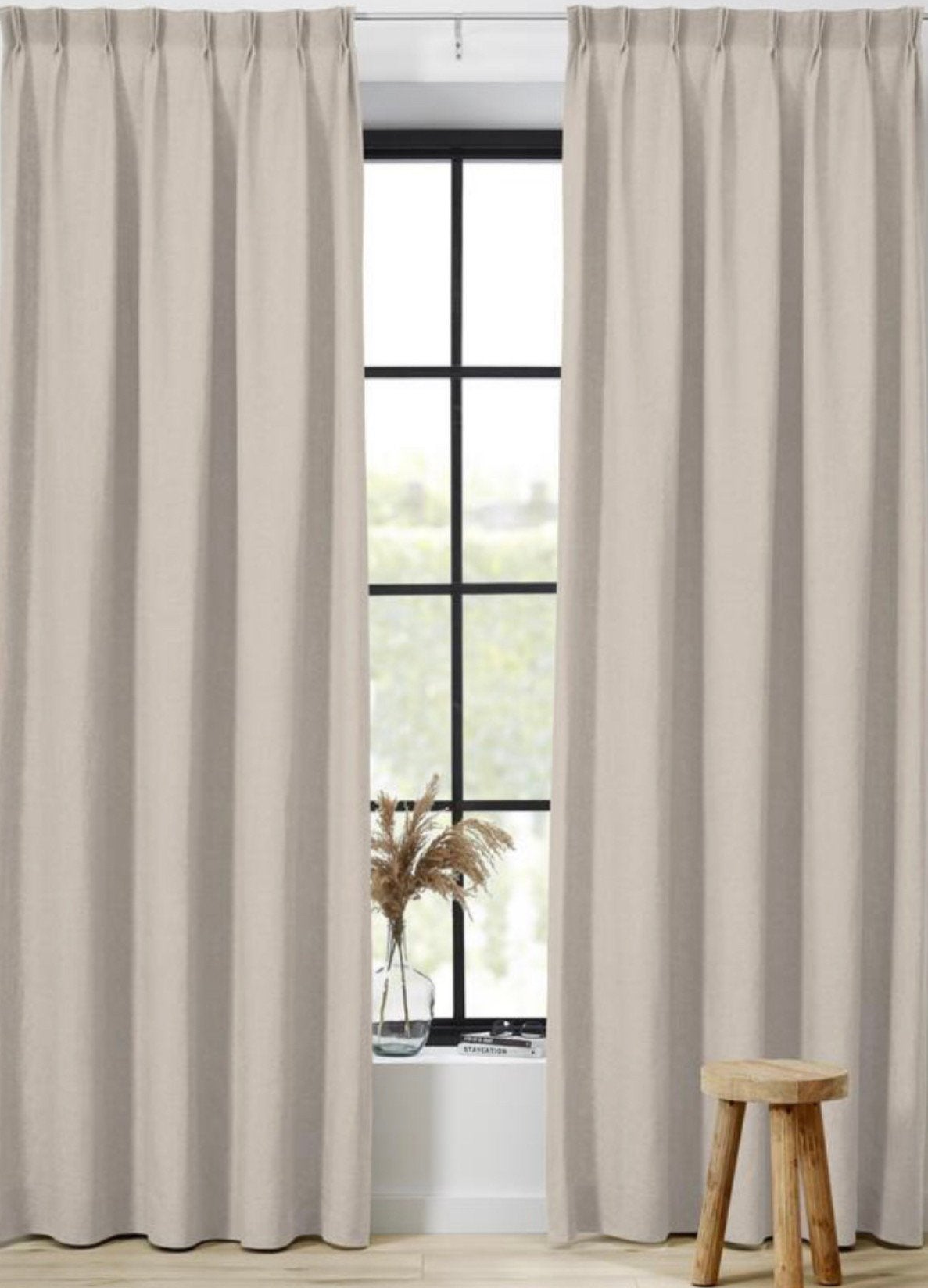 Gordijnen Mila off white verduisterend 190 cm totaal kwantum, Huis en Inrichting, Kwantum, Verduisterend, Nieuw, Ophalen of Verzenden