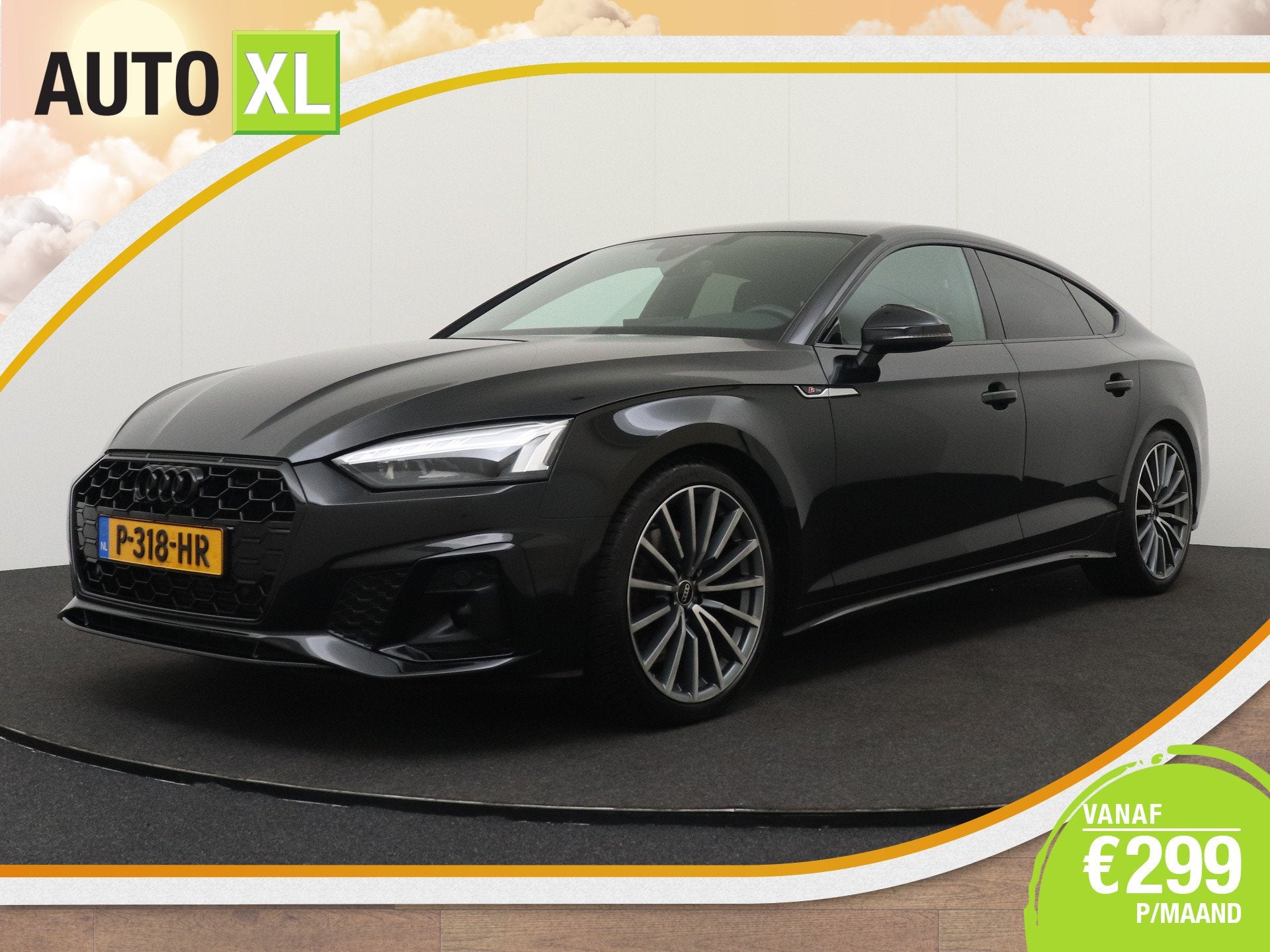 Audi A5 Sportback 2.0 TFSI S-Line Competition Black-Ed Camer, Auto's, Dealer onderhouden, Gebruikt, 4 cilinders, Zwart