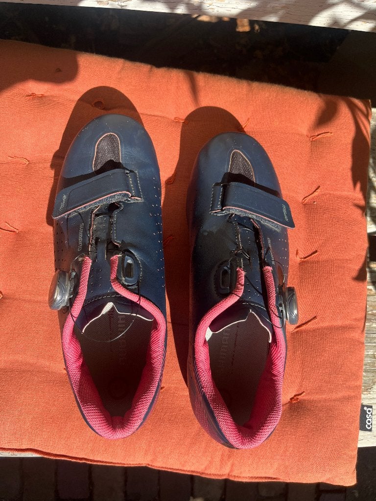 Shimano fietsschoenen maat 41 (valt als 39) - Racefiets, Gebruikt, M, Schoenen, Ophalen of Verzenden