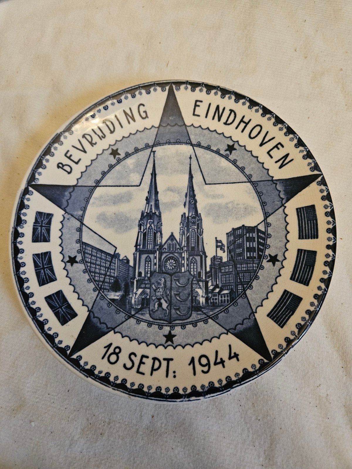 Bevrijdingsbord Eindhoven 18 Sept. 1944, Ophalen