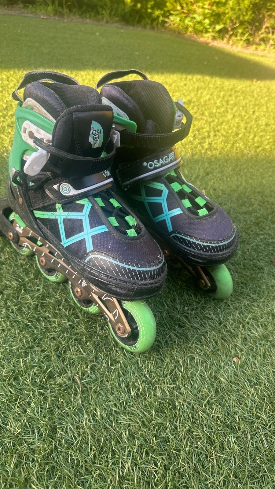 Osaga verstelbare skeelers maat 35-38, ABEC 7, Verstelbaar, Kinderen, Zo goed als nieuw, Inline skates 4 wielen
