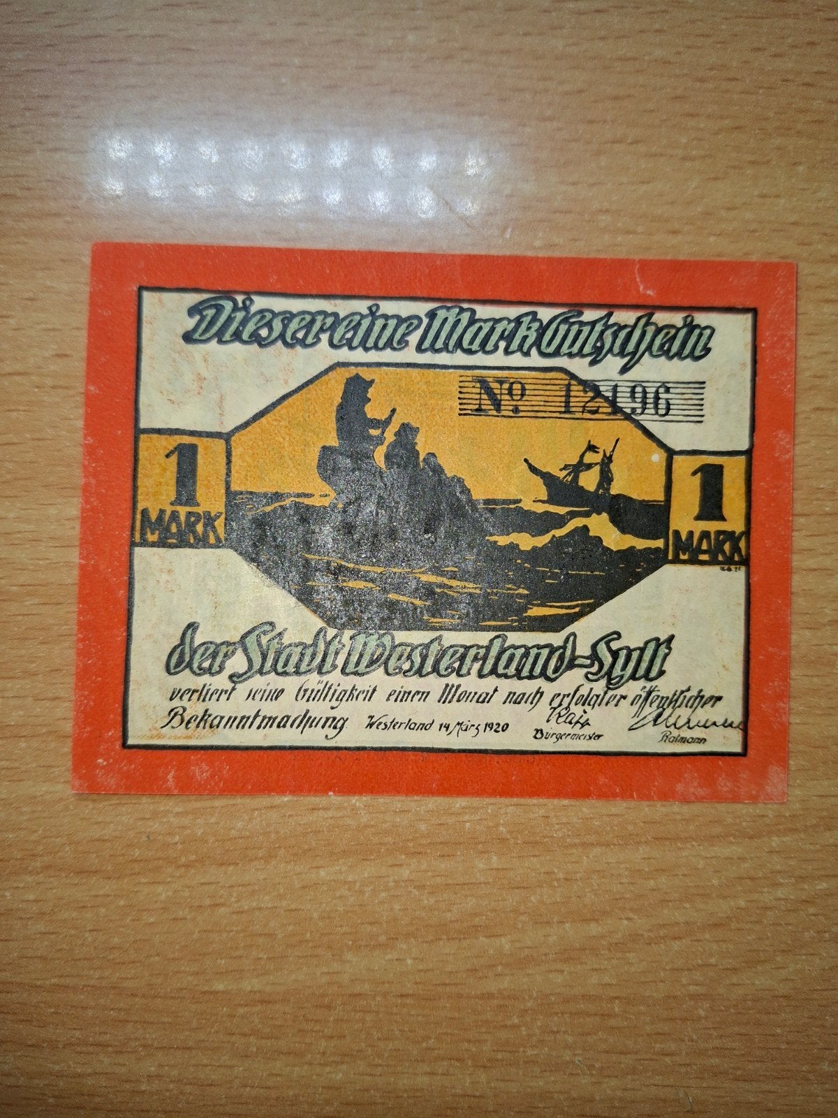 Duits Notgeld Westerland/ Sylt Noodgeld, Ophalen of Verzenden, Duitsland