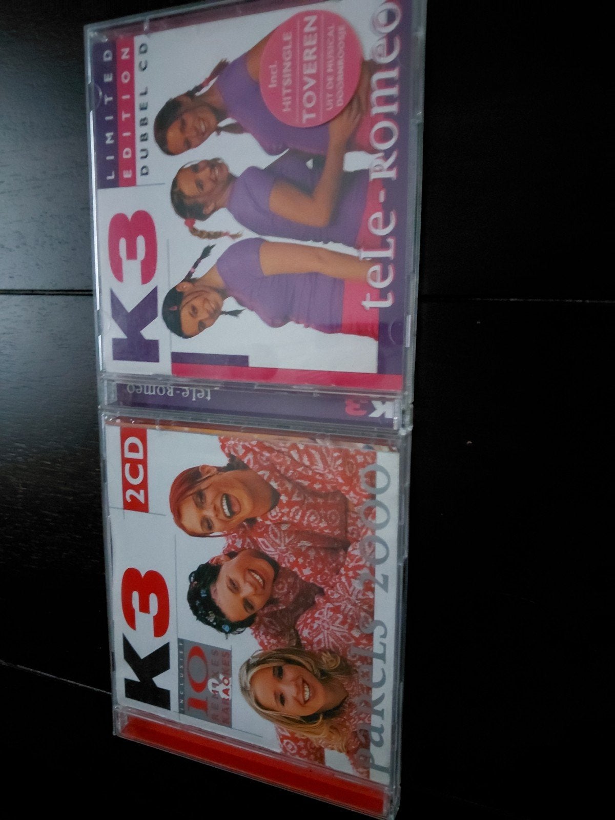 K3 CD's: Tele-Romeo (Limited Edition) & Parels 2000, Gebruikt, Inclusief doosje, Ophalen of Verzenden, 3 tot 5 jaar