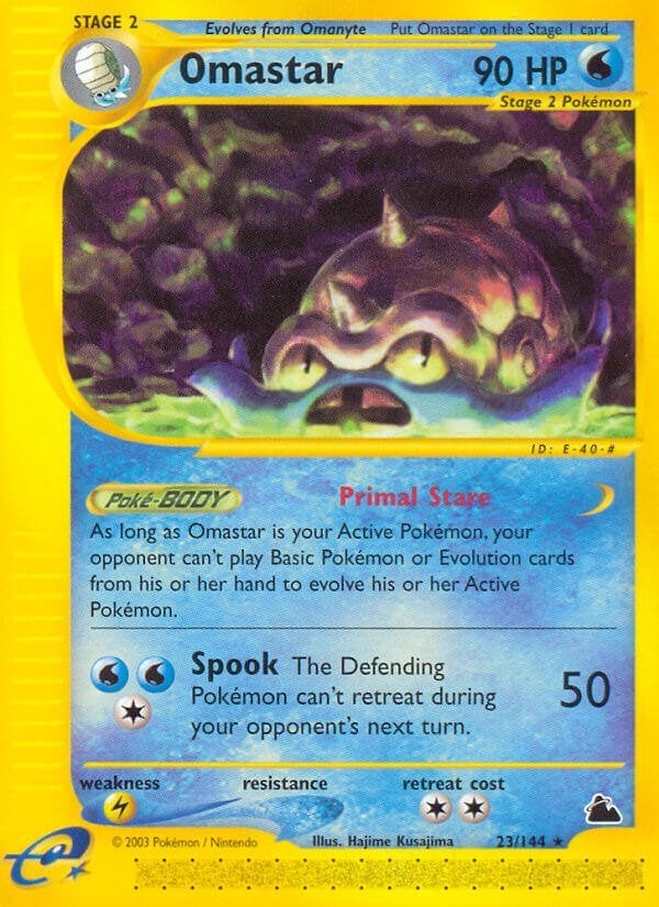 e-Card Series » Skyridge » Omastar  23/144 Normaal, Ophalen of Verzenden, Zo goed als nieuw, Losse kaart