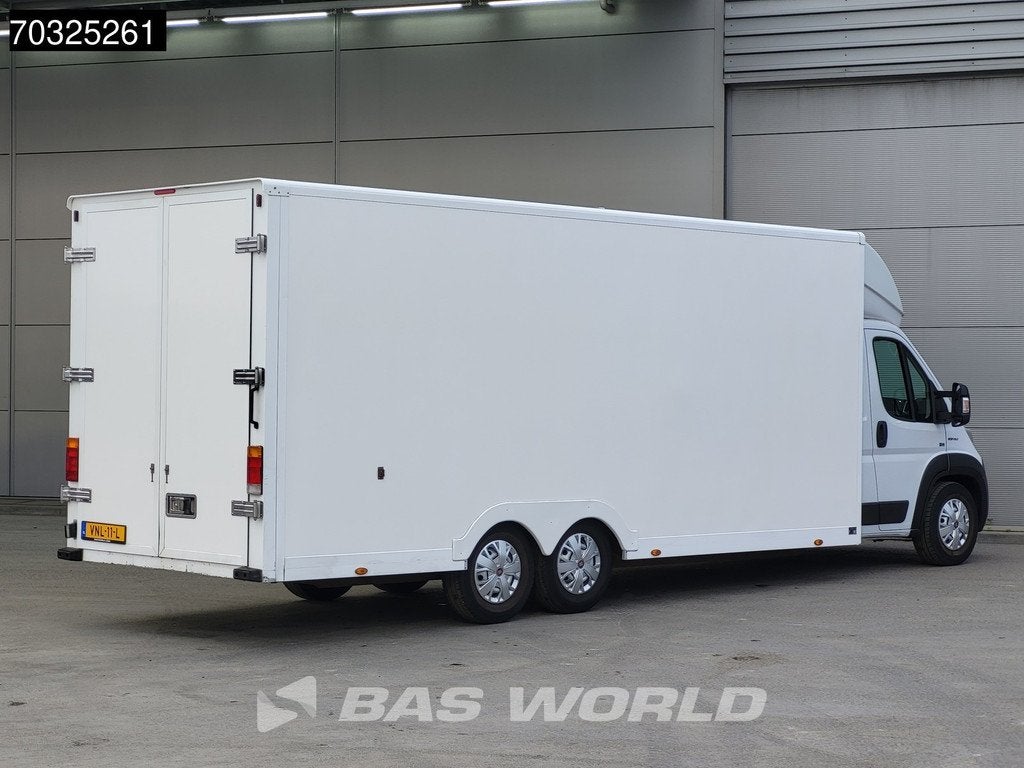 Fiat Ducato 130pk 30m3 XXL Rijbewijs B 3500KG 608cm Bakwagen, Auto's, Bestelauto's, Stof, Gebruikt, Euro 6, Multifunctioneel stuurwiel