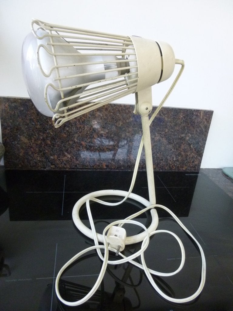 warmtelamp Philips ontwerp Charlotte Perriand, metaal, Wit, Ophalen of Verzenden, Metaal, Lamp