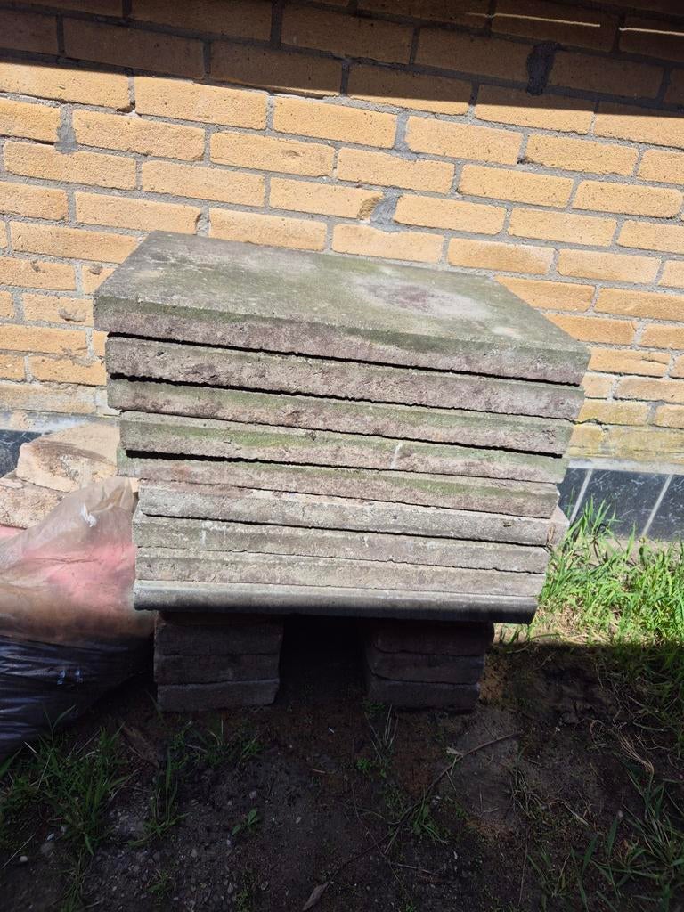 Gebruikte terrastegels, beton 9, Tuin en Terras, Tegels en Klinkers, Ophalen of Verzenden, Gebruikt, Beton, Terrastegels
