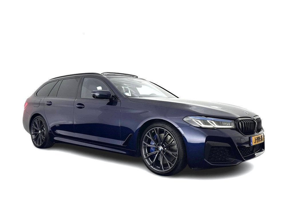 BMW 5 Serie Touring 530d M-Sportpack High Executive Edition, Auto's, BMW, Gebruikt, 2000 kg, Blauw, 212 €/maand