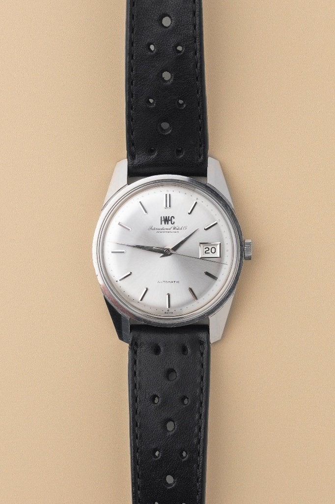 IWC r820a, Sieraden, Tassen en Uiterlijk, Horloges | Heren, Leer, Staal, Polshorloge, Zo goed als nieuw