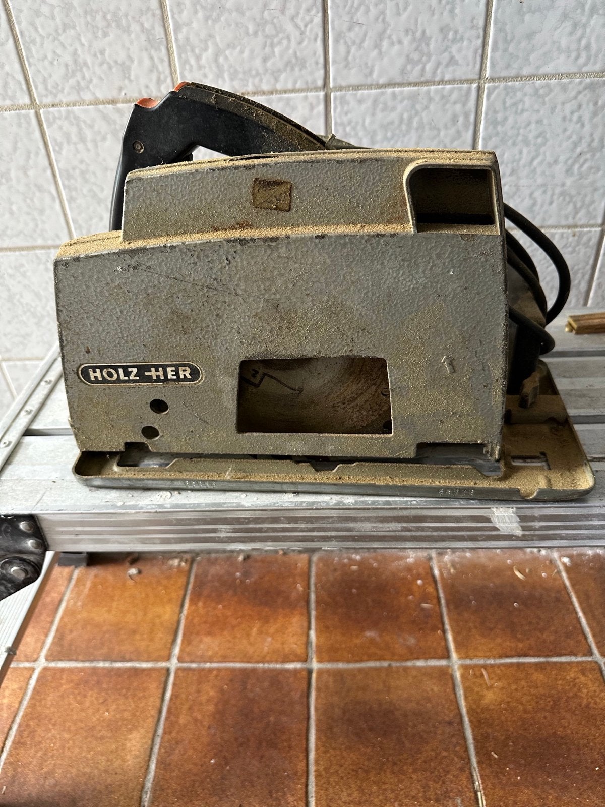 HOLZ-HER Cirkelzaag 1350W - Type 2279, Ophalen, Gebruikt, Cirkelzaag, 70 mm of meer