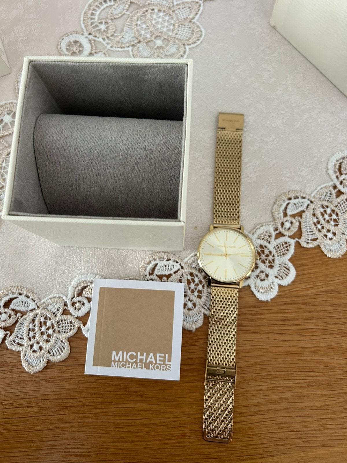 Michael kors horloge MK4339, Ophalen of Verzenden, Zo goed als nieuw, Staal, Overige merken
