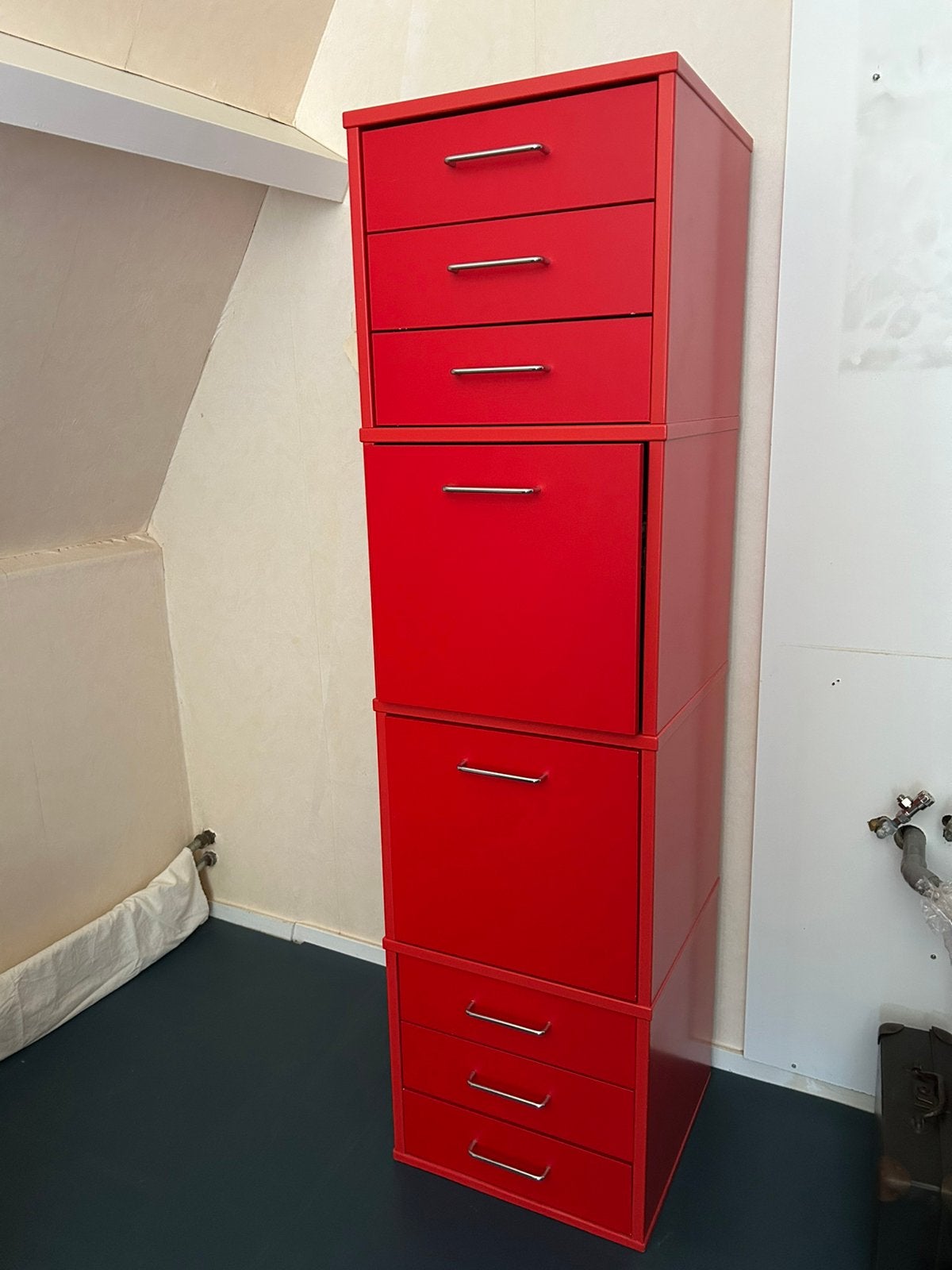 Hoge ladenkast, Ophalen, Gebruikt