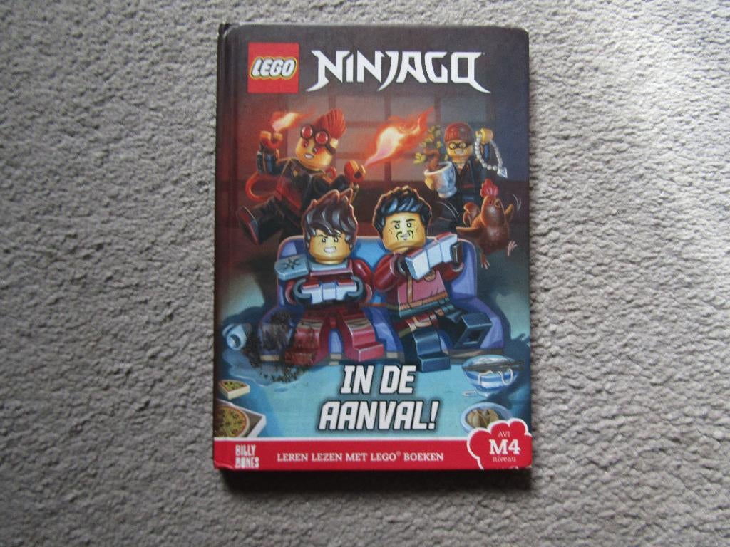 Boek: Lego Ninjago - in de aanval!, Gelezen, Fictie algemeen, Billy Bones, Ophalen of Verzenden