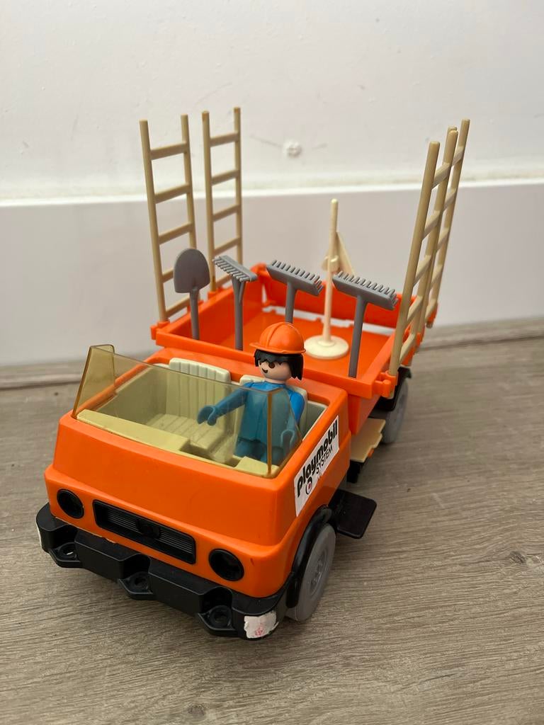 Playmobil vintage construction worker, Ophalen of Verzenden, Gebruikt, Complete set