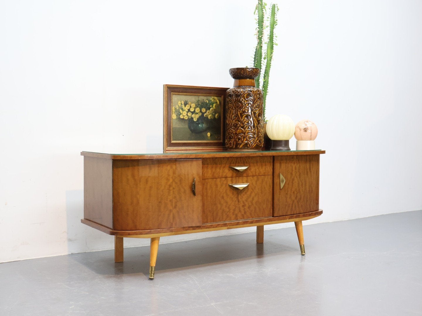 Vintage dressoir jaren '50, Ophalen, Gebruikt, Met deur(en), 100 tot 150 cm