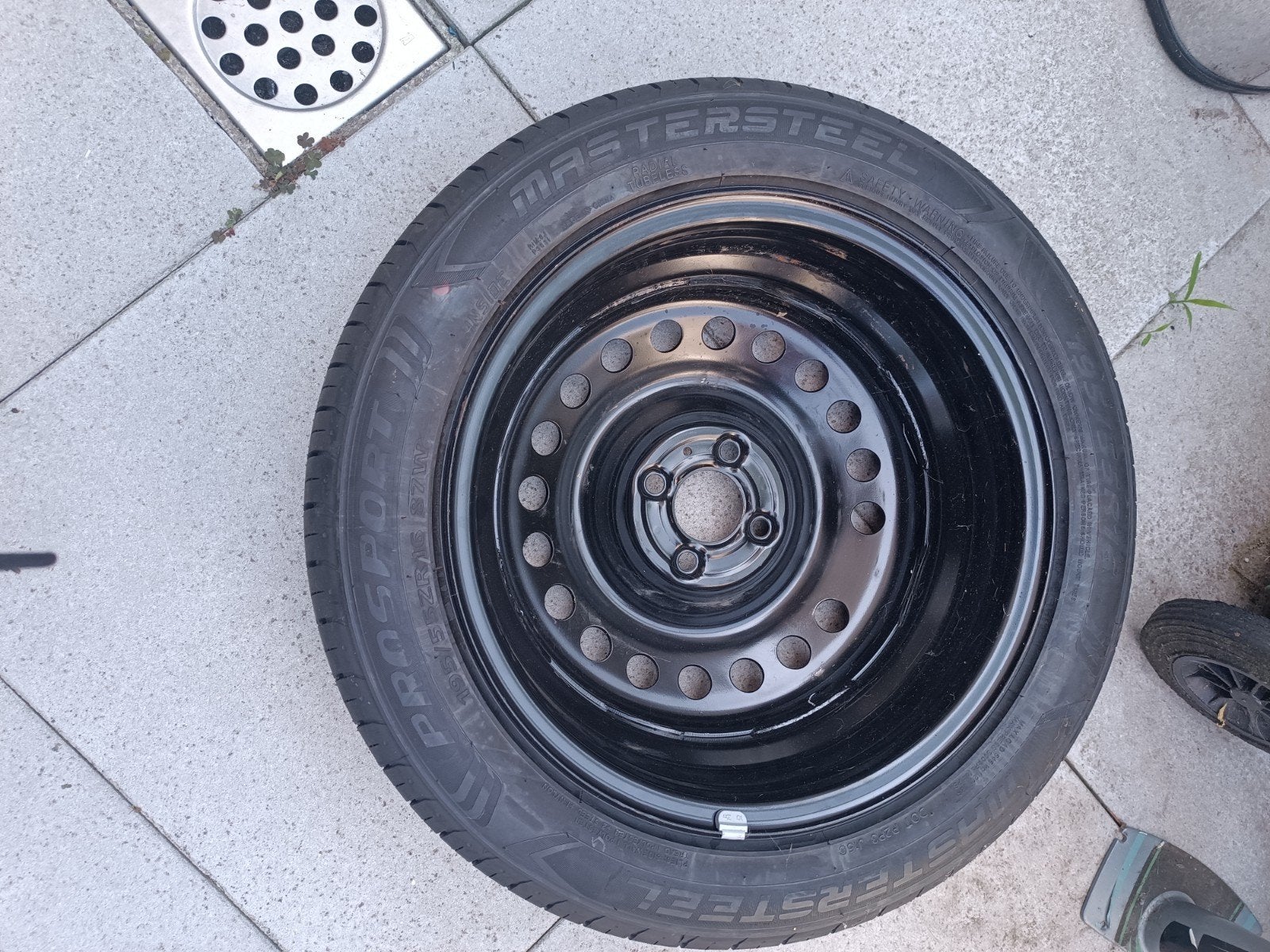 195/55R16 Mastersteel ProSport band met nieuwe velg, Auto-onderdelen, Banden en Velgen, Ophalen, 16 inch, Banden en Velgen, Nieuw