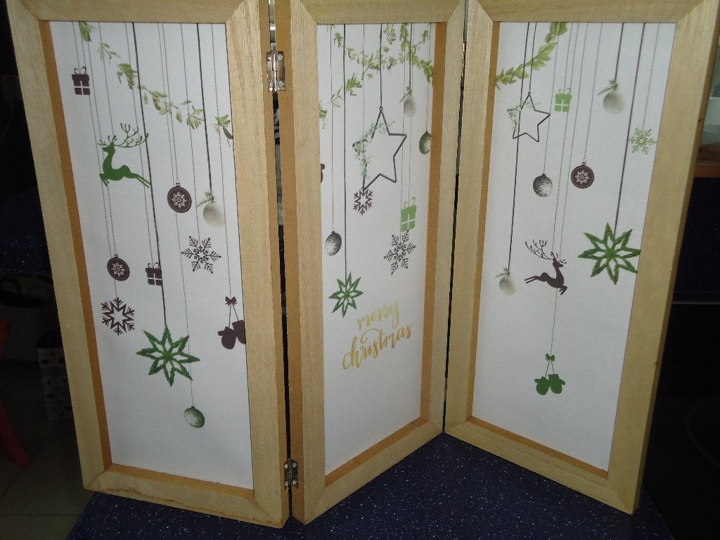 drieluik b.v. voor kerst 54 x 40 nieuw, Ophalen of Verzenden, Nieuw