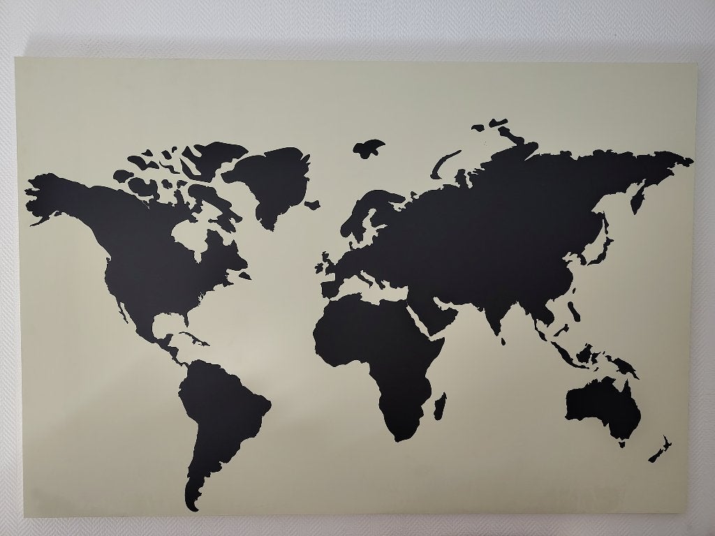 Hoofdbord met wereldkaart, Ophalen, Zo goed als nieuw, 2000 tot heden, Overige typen