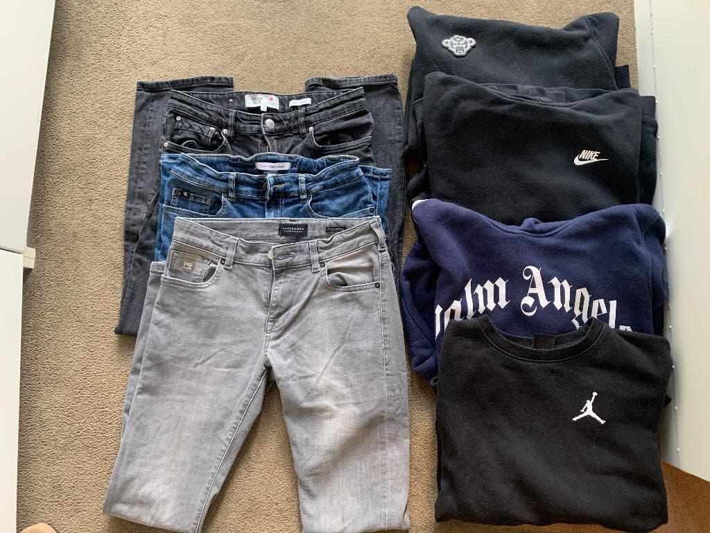 Set merkkleding jongen maat 164, Broek, Gebruikt, Jongen, Diverse merken