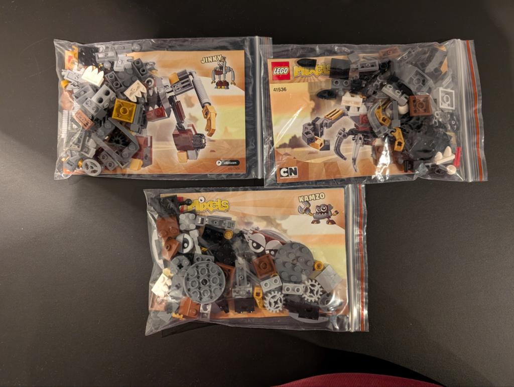 Lego Mixel sets 41536, 41537, 41538, Gebruikt, Overige thema's, Lego, Compleet