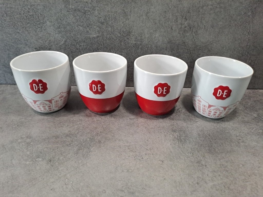 DE mokken 8,5cm / Douwe Egberts burendag mokjes, Ophalen, Nieuw, Overige stijlen, Kop(pen) en/of Schotel(s)