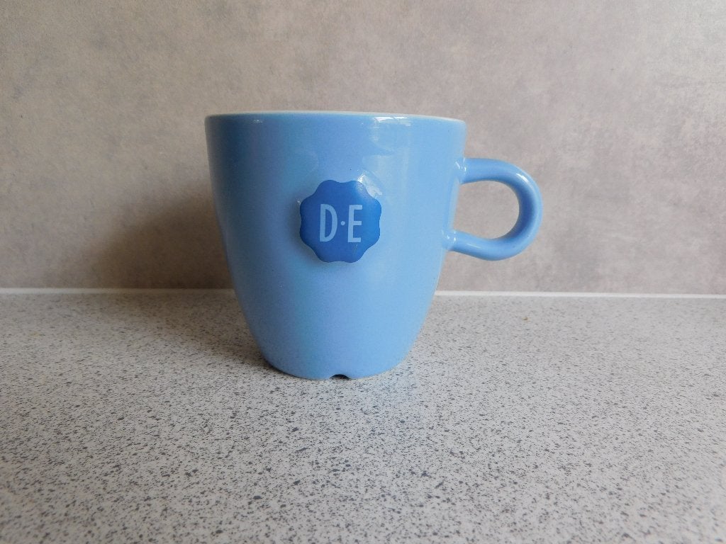 Mok 270 ml. Zegel Blauw Royal Raja Douwe Egberts, Overige merken, Zo goed als nieuw, Overige stijlen, Porselein