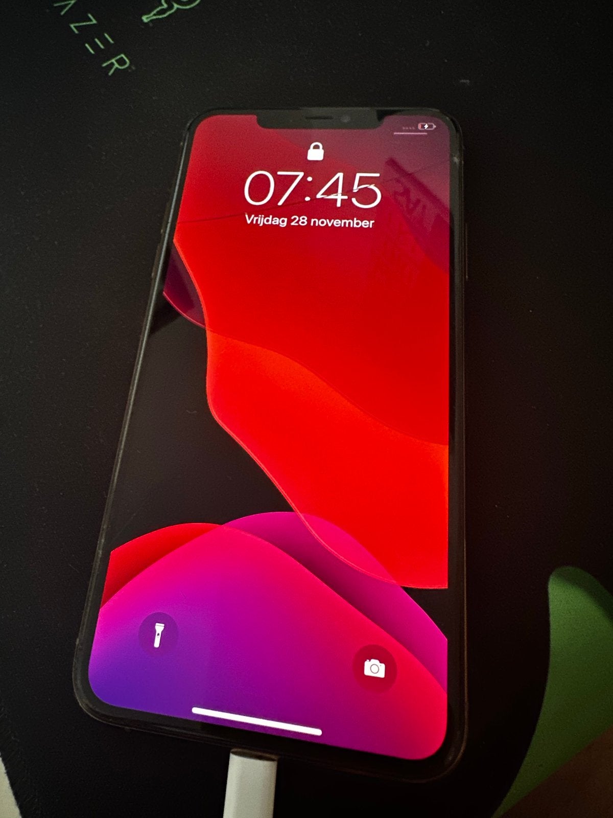 iPhone 11 Pro Max met kleine barst achterkant en scherm, Telecommunicatie, Mobiele telefoons | Apple iPhone, 256 GB, 83 %, Ophalen of Verzenden