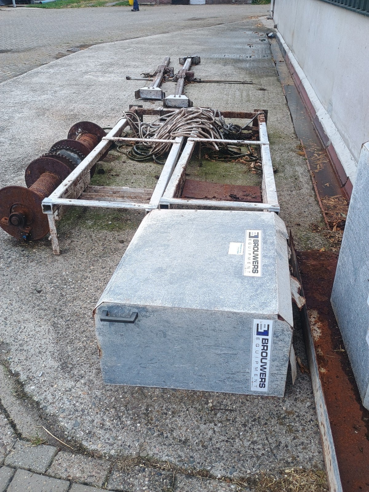 Brouwers mestschuif installatie compleet, werkend, Dieren en Toebehoren