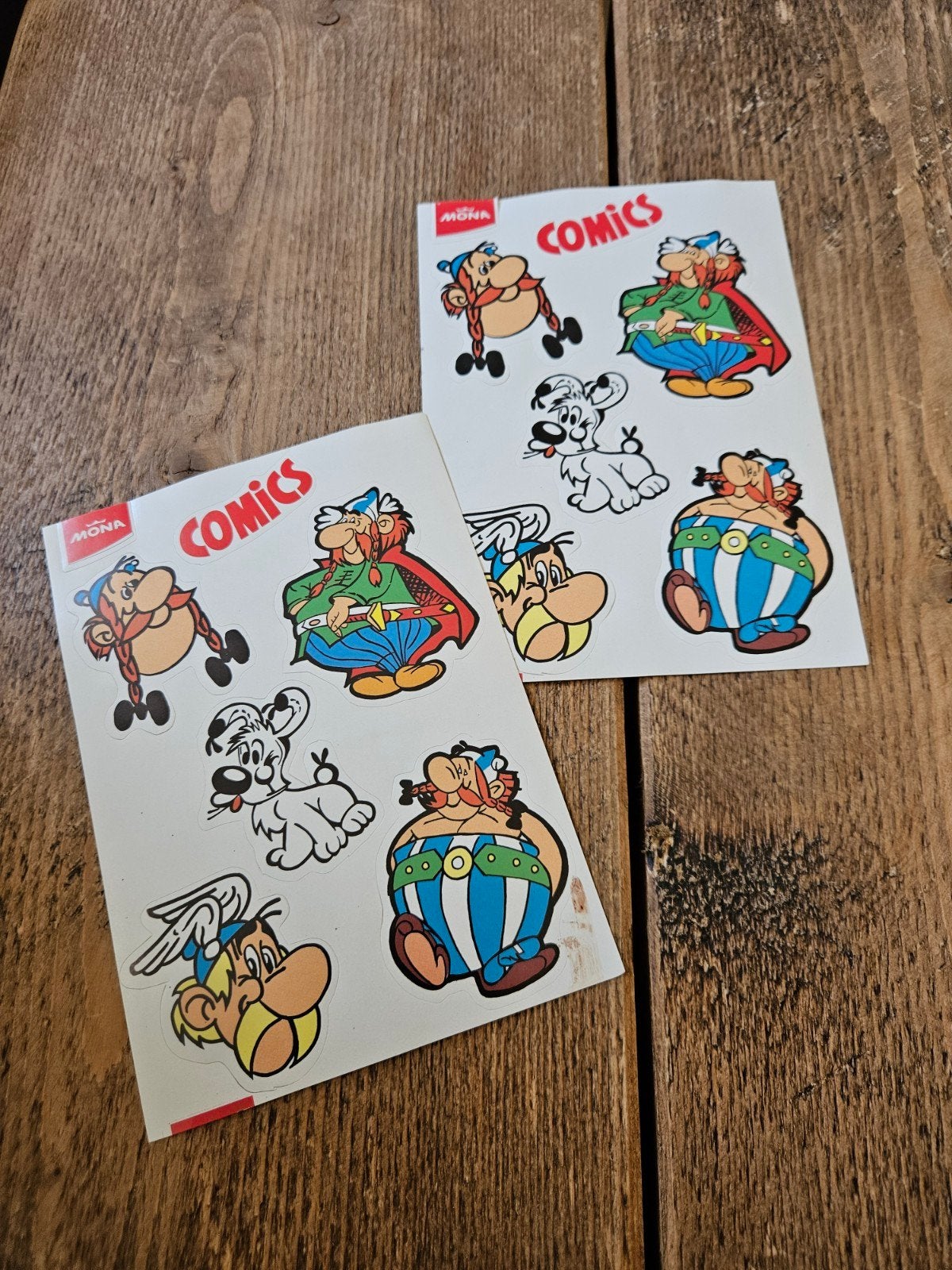 Asterix en Obelix Mona stickers Comics, Ophalen of Verzenden, Zo goed als nieuw
