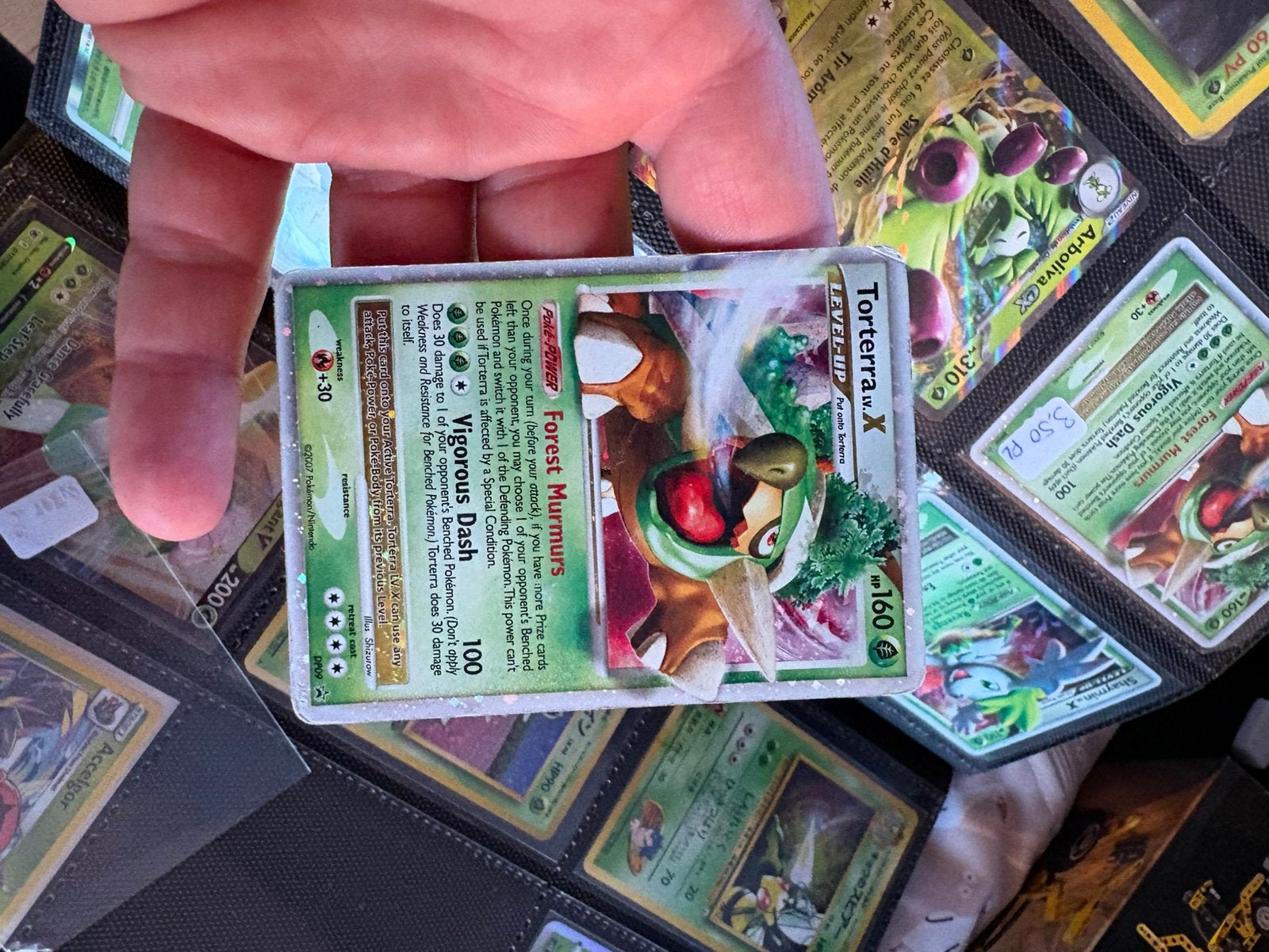 Torterra lv x, Ophalen of Verzenden, Zo goed als nieuw, Meerdere kaarten, Foil