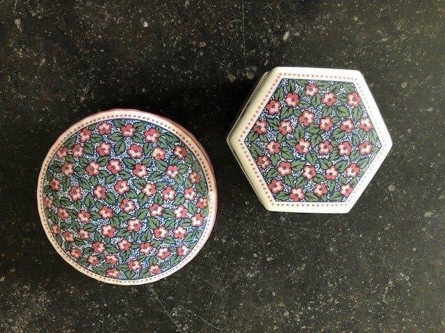 2 sierdoosjes bone china porselein /Royal Albert, Ophalen of Verzenden