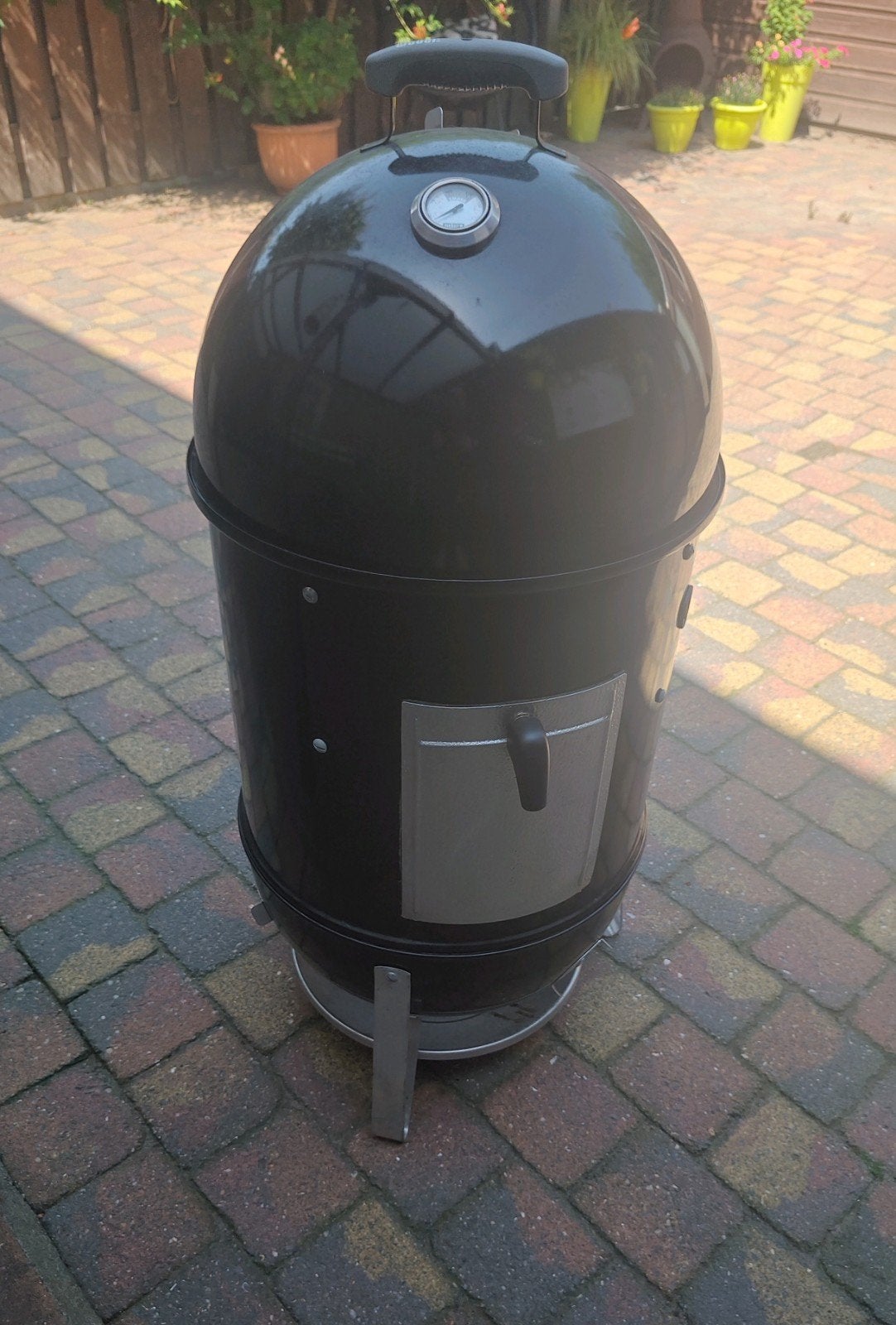 Weber Smokey Mountain Cooker 47cm met hoes, Ophalen of Verzenden, Gebruikt, Weber