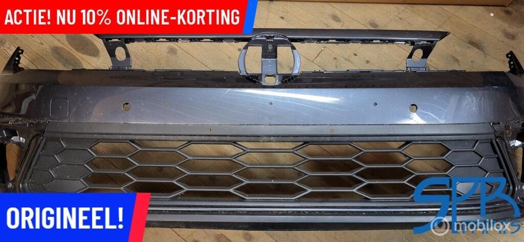 VOORBUMPER VW POLO 2G FACELIFT GTI 2GS807221H GRILLE Spoiler, Gebruikt, Volkswagen, Ophalen of Verzenden, Volkswagen