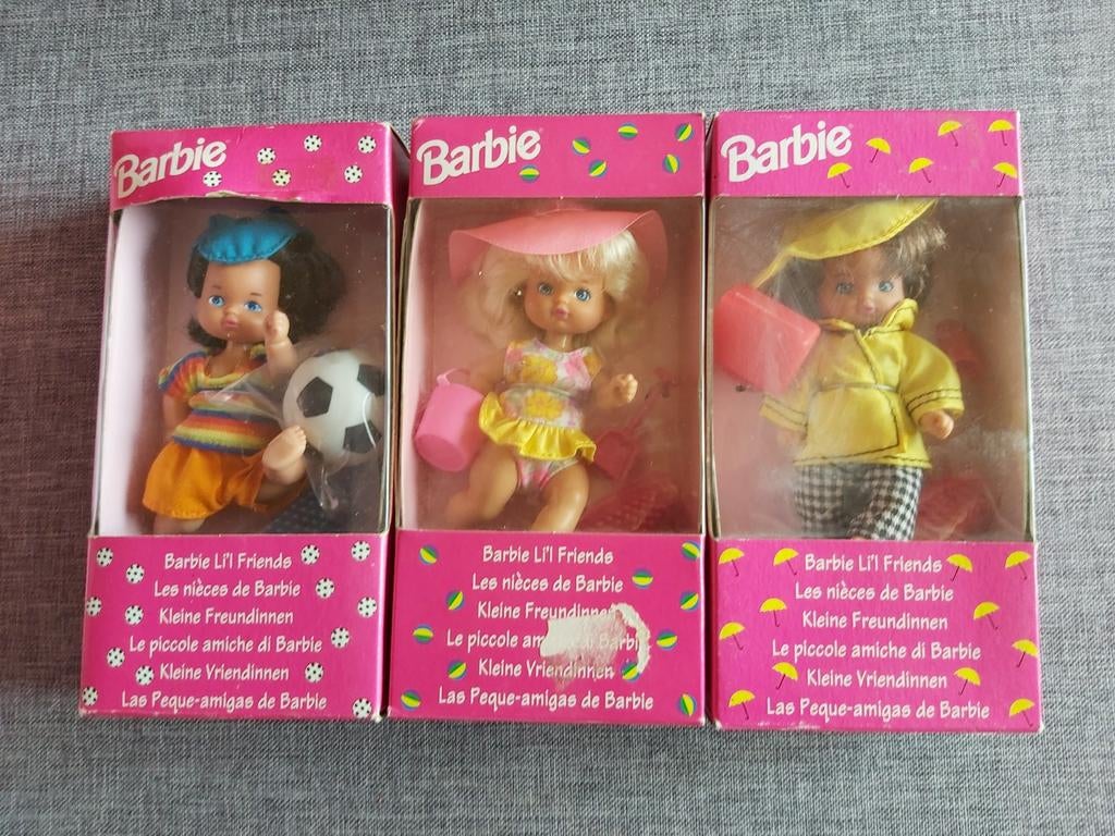 Splinternieuwe zeldzame set Li'l friends Barbie, Ophalen of Verzenden, Nieuw, Pop