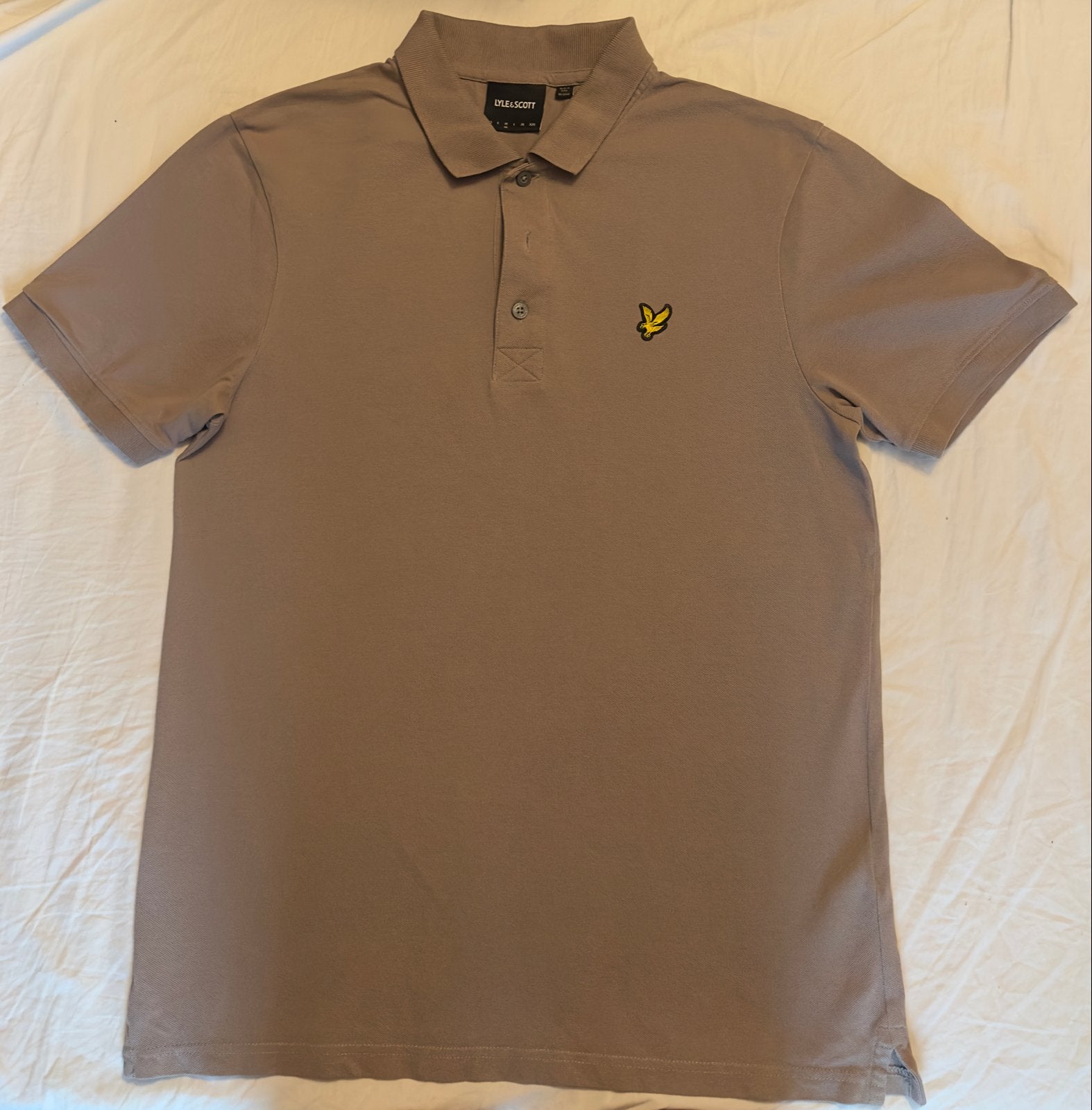 Lyle & Scott Polo - Maat M - Zo goed als nieuw, Kleding | Heren, Polo's, Verzenden, Zo goed als nieuw, Maat 48/50 (M), Beige