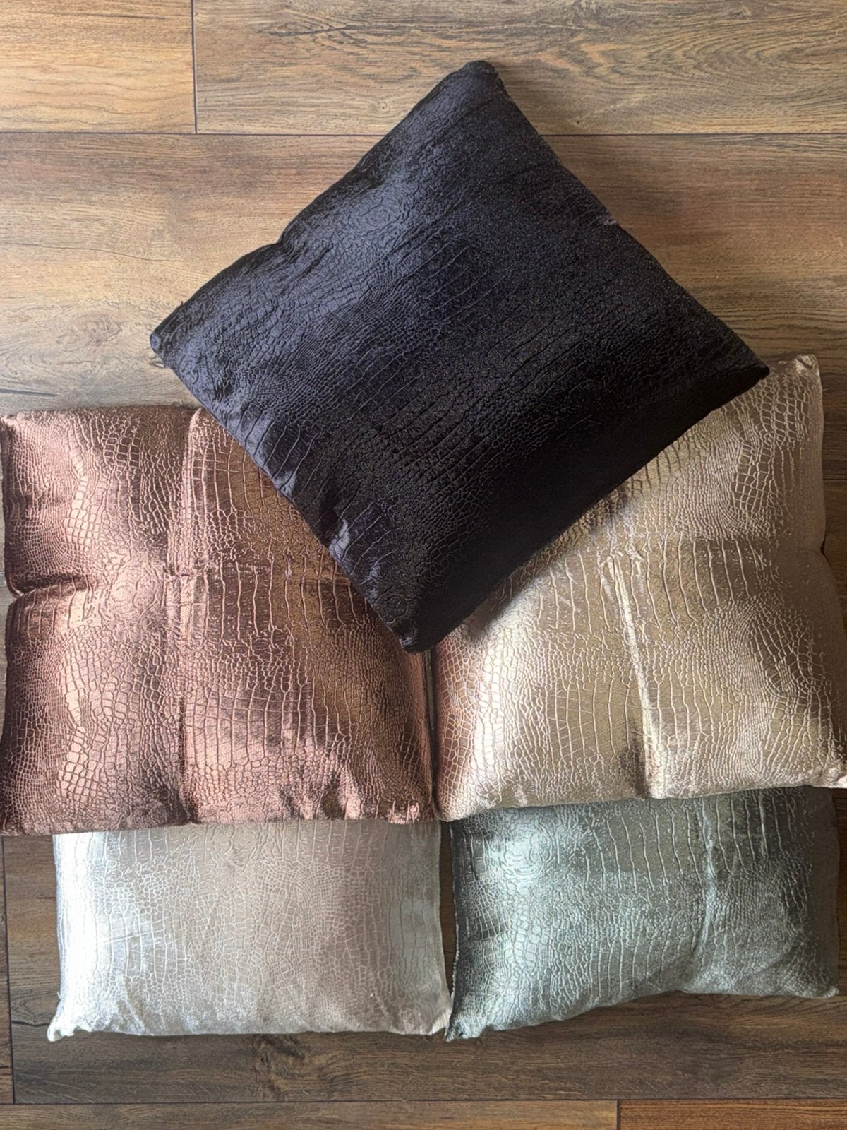 Croco kussentjes verschillende kleuren., Ophalen of Verzenden, Zo goed als nieuw, Vierkant