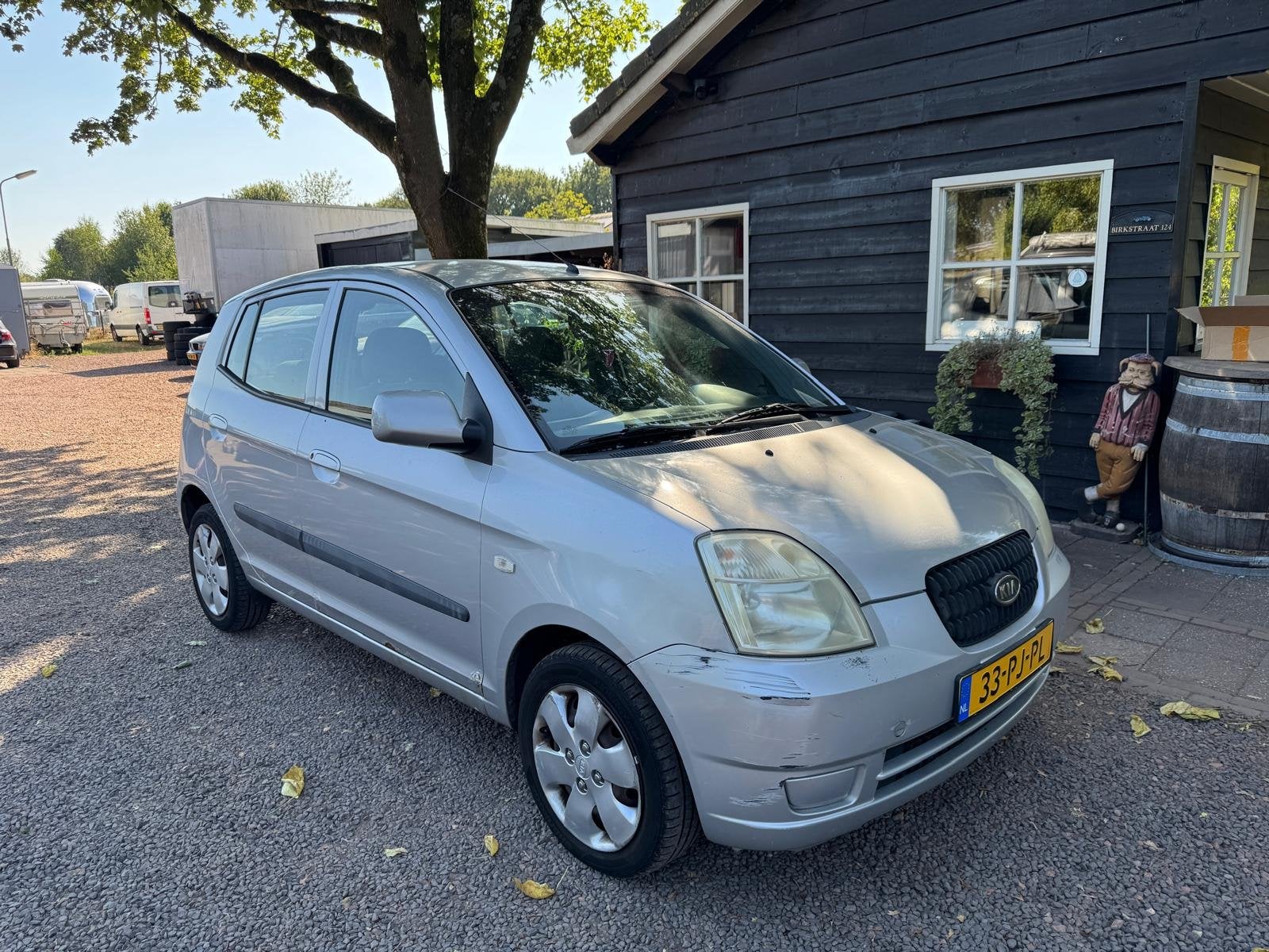 Kia Picanto 1.1 LXE Automaat Met WERK (bj 2004), Auto's, Kia, Stof, Gebruikt, 4 cilinders, Origineel Nederlands