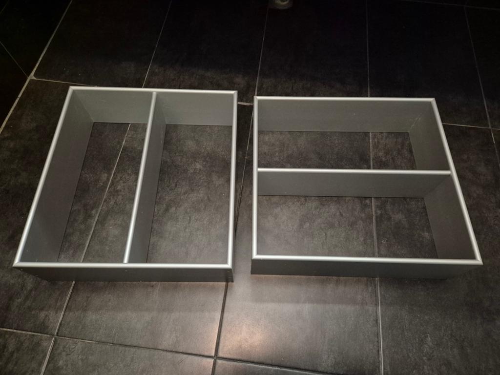 Lade indeling metaal 2x badkamer, Huis en Inrichting, Badkamer | Badkamermeubels, Ophalen, Minder dan 50 cm, Overige typen, Minder dan 100 cm
