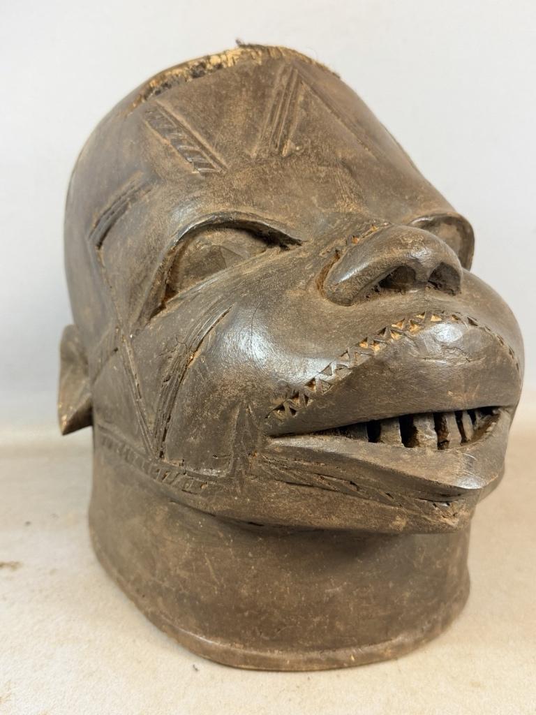 260447 Mooi Afrikaans Makonde helm masker - Tanzania., Ophalen of Verzenden