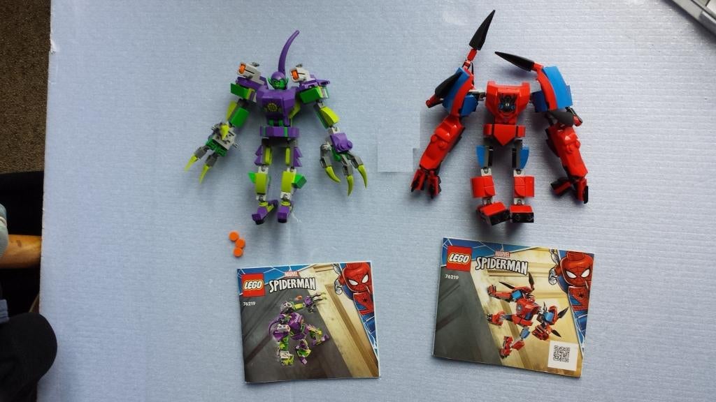 lego spiderman mech suit green goblin zonder mini spiderman, Ophalen, Gebruikt, Marvel, Lego