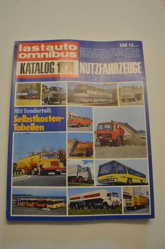 Vintage Lastauto Omnibus Katalog 1974 bedrijfsvoertuigen, Ophalen of Verzenden, Zo goed als nieuw, Niet gespecificeerd, Vrachtwagen