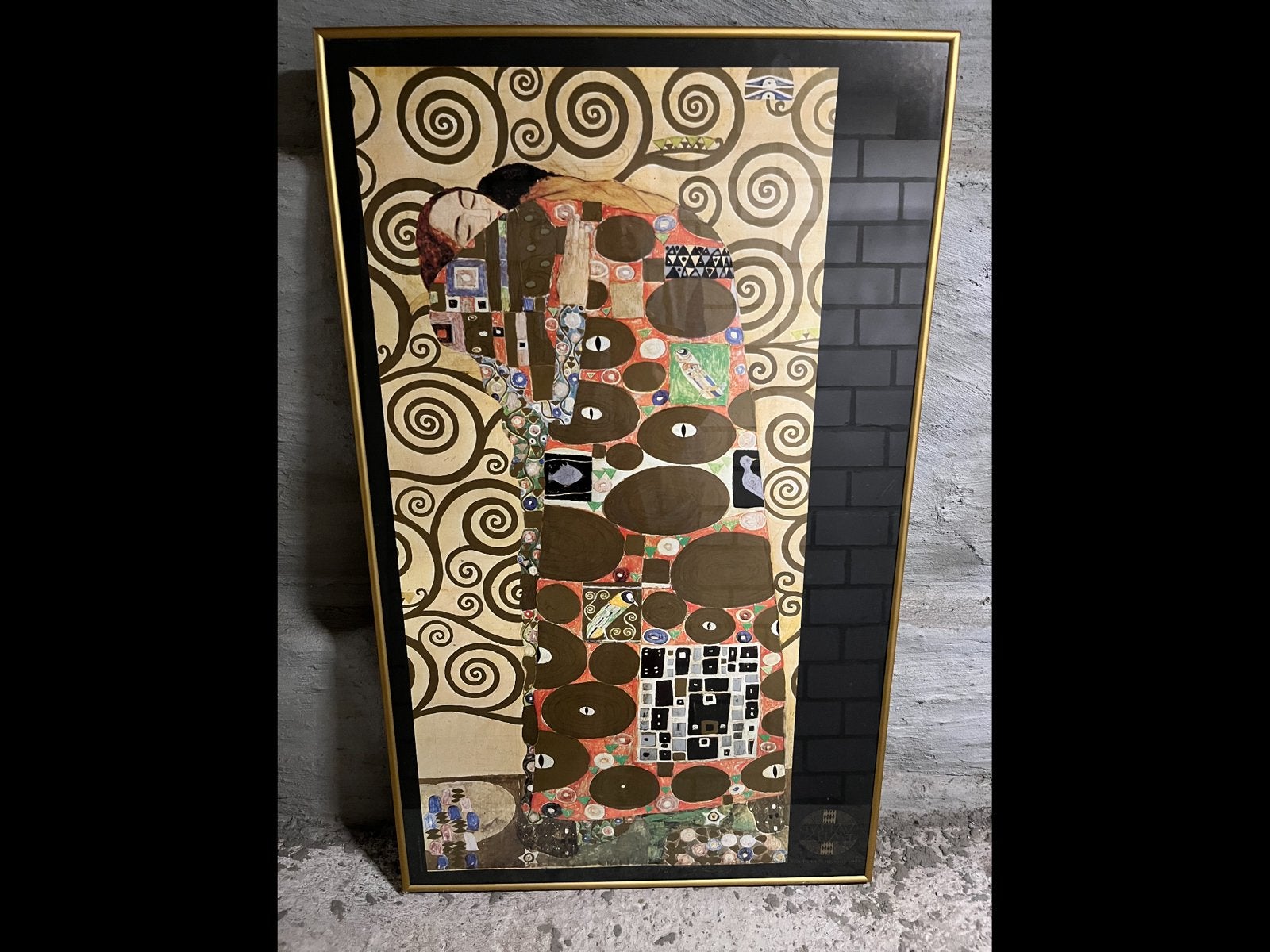 Lijst,klimt, Gebruikt, 92 cm, Ophalen of Verzenden, Goud