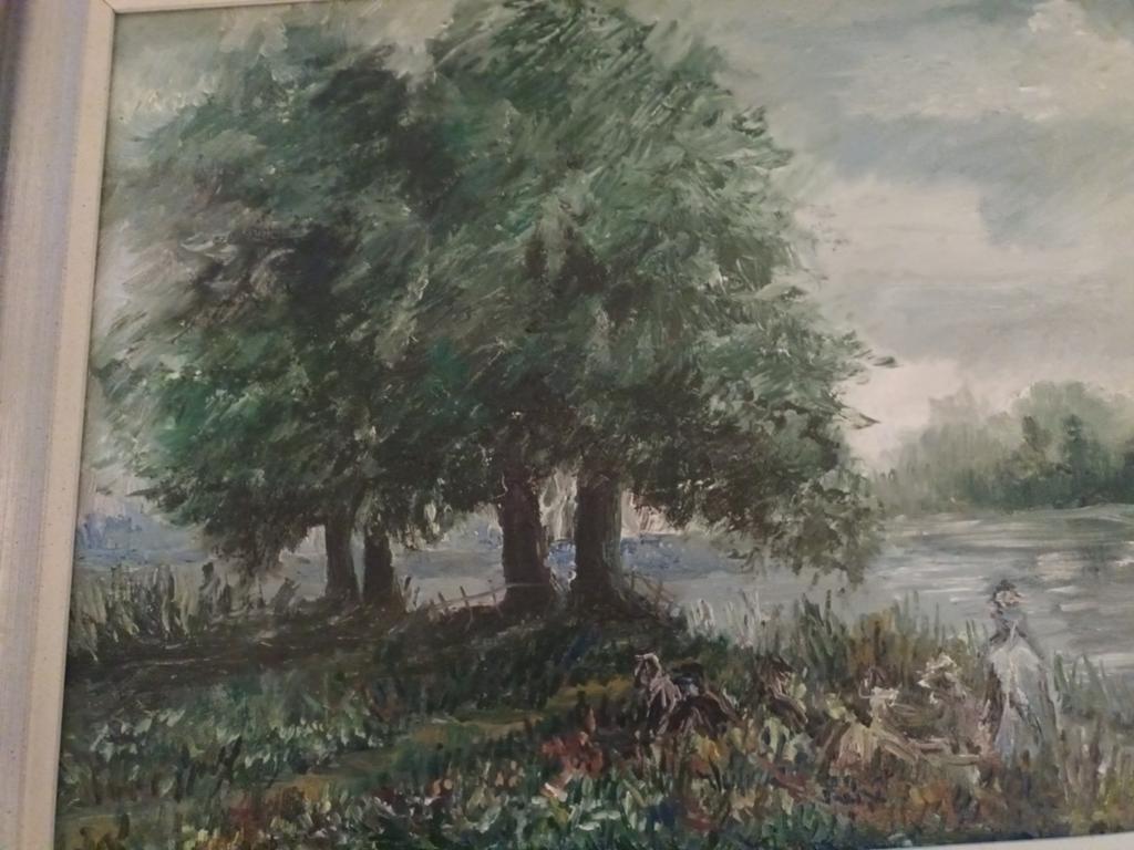 Schilderij Nol Reuser, Antiek en Kunst, Kunst | Schilderijen | Klassiek, Ophalen of Verzenden